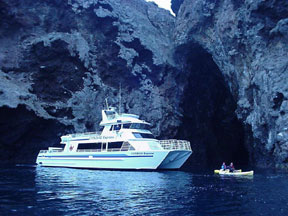 Condor Express and Kayakers